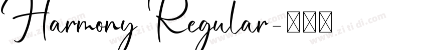 Harmony Regular字体转换
